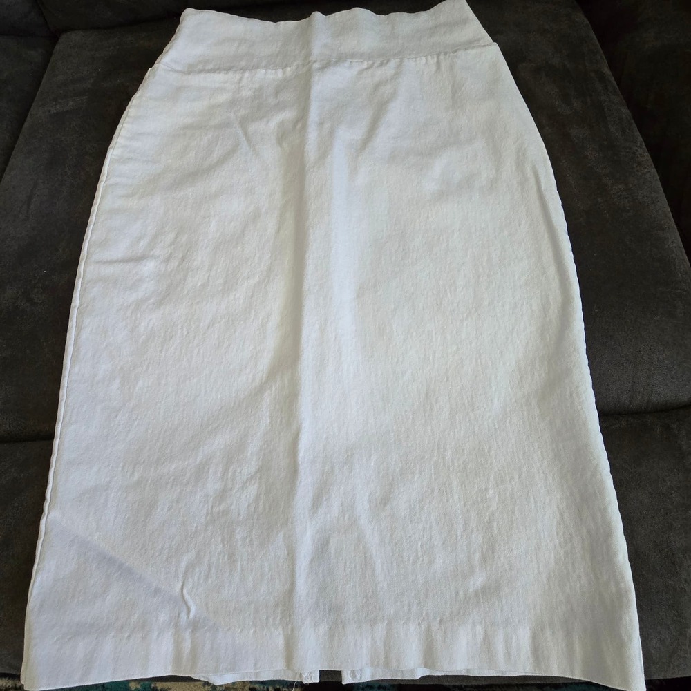 ABN White Stretch Pencil Skirt Size S